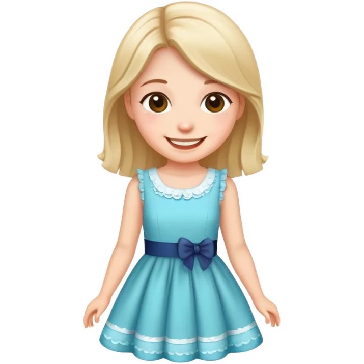 girl in a cute dress emoji