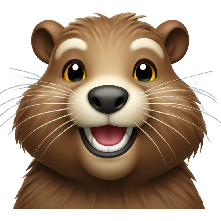 Beaver laughs  emoji