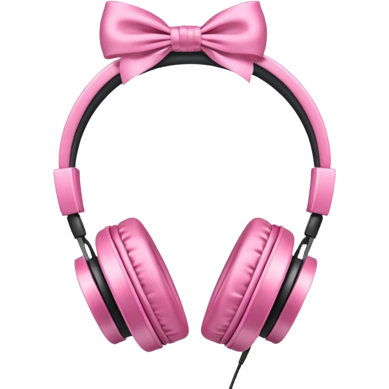 headphones with bow emoji