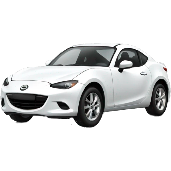White Mazda car  emoji