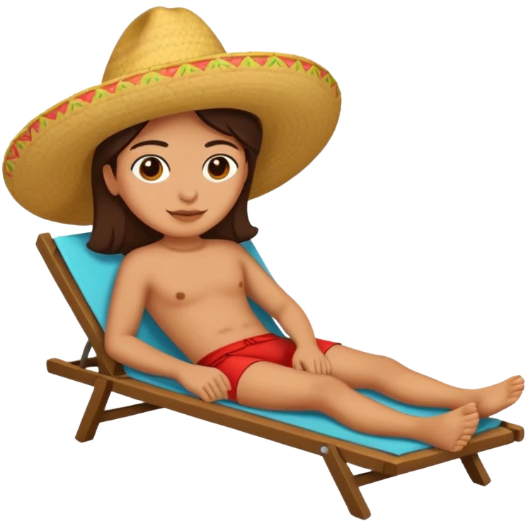 Mexican relaxing  emoji
