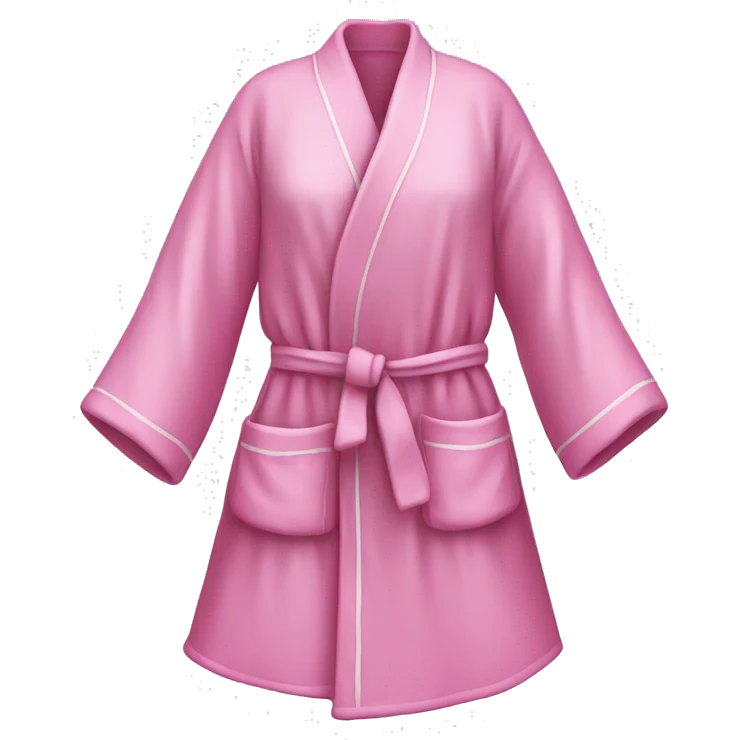 Pink robe and white emoji