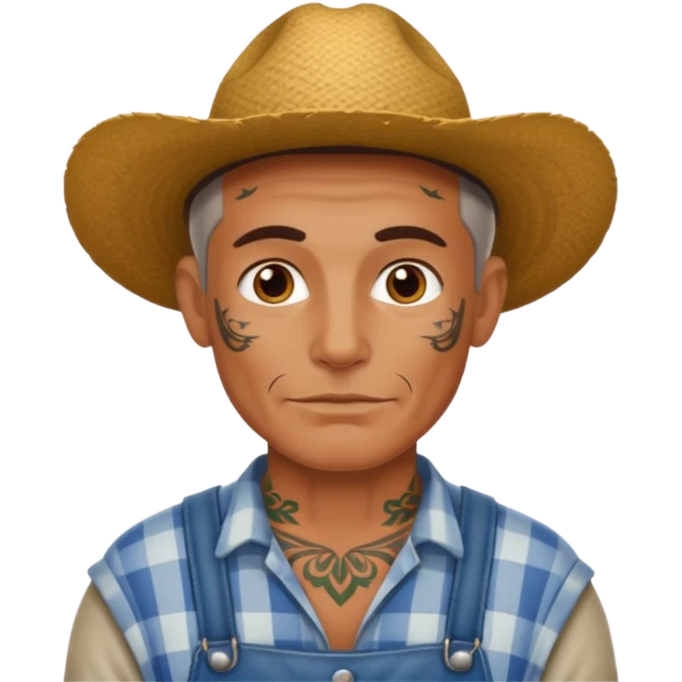 tattoed farmer emoji
