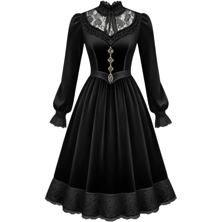 Gothic Victorian antique vintage edgy dress  emoji