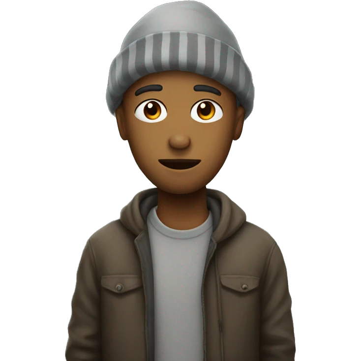 Homeless person asking for gloves  emoji