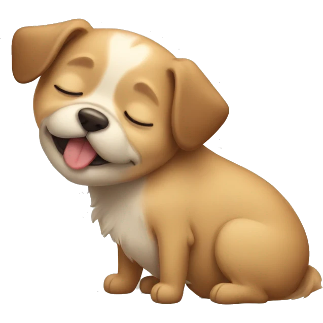 Dog sleep emoji