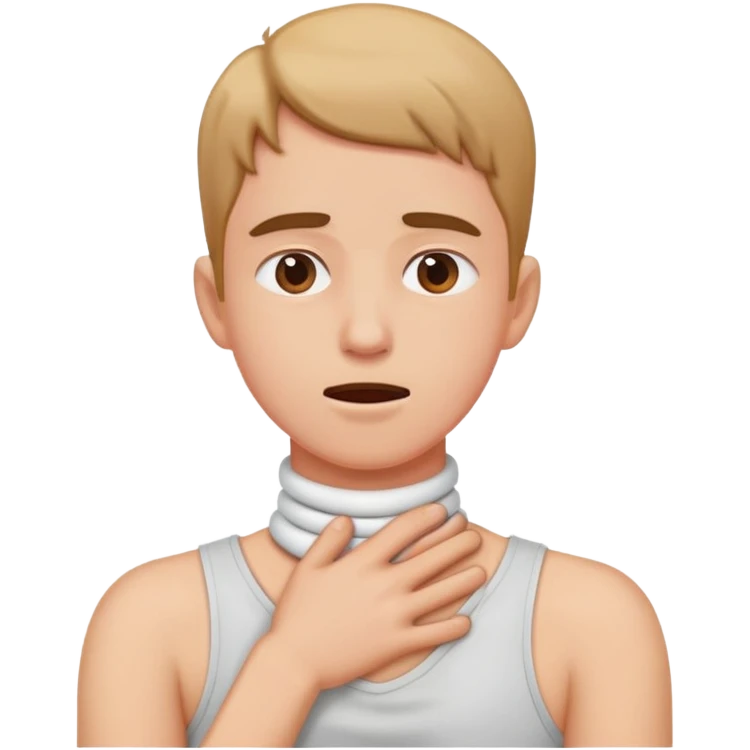  arms on neck choking emoji