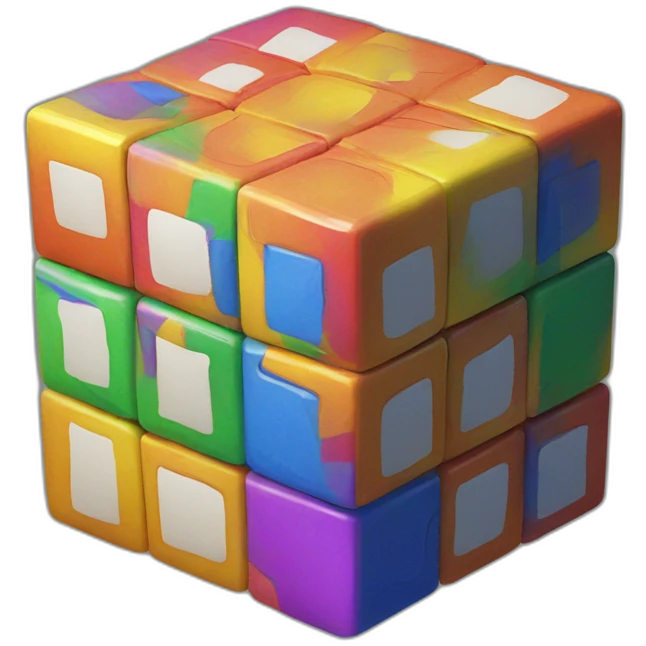 Rubik's cube emoji