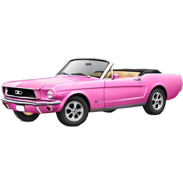 pink mustang cabriolet emoji