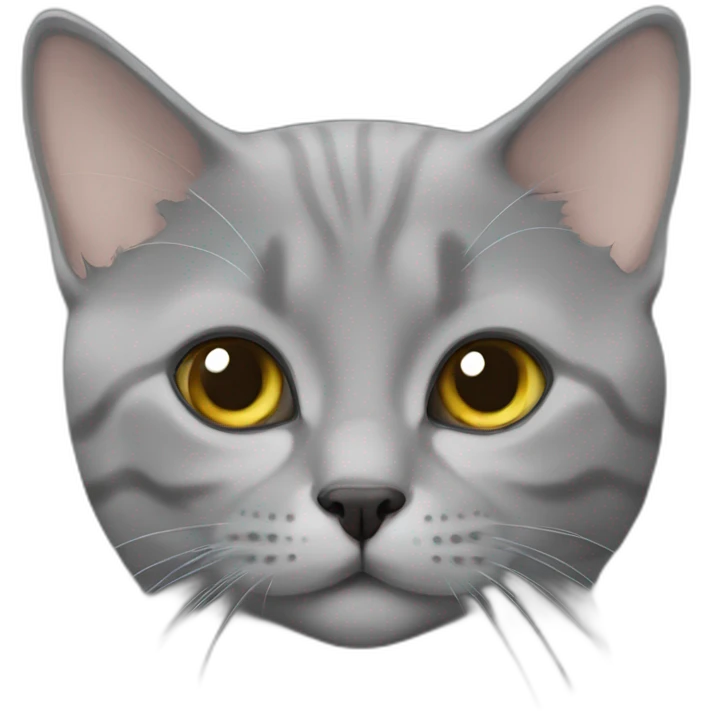 Gray British short hair emoji