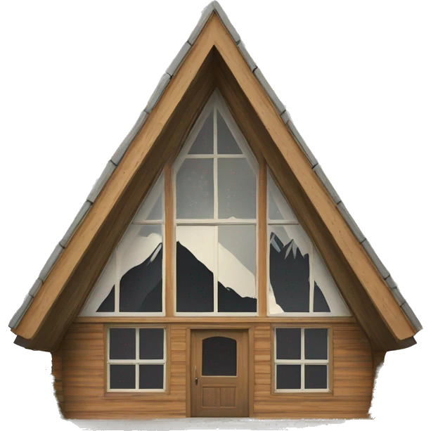 a-frame alpine art gallery building emoji