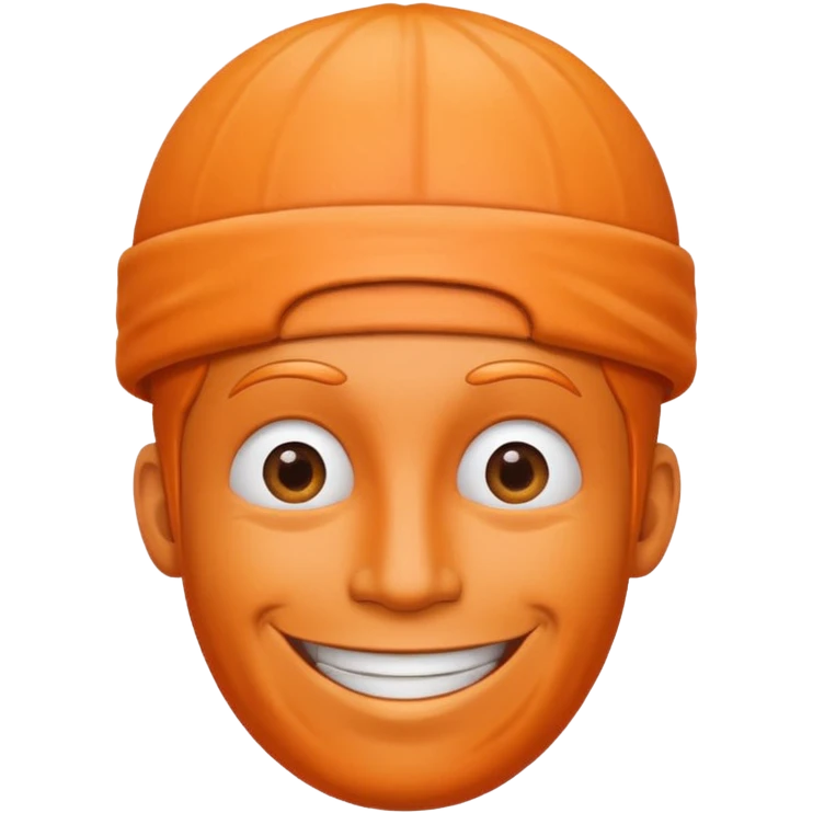 Сделай эмодзи с лицом Трампа у которого на голове большой член  emoji