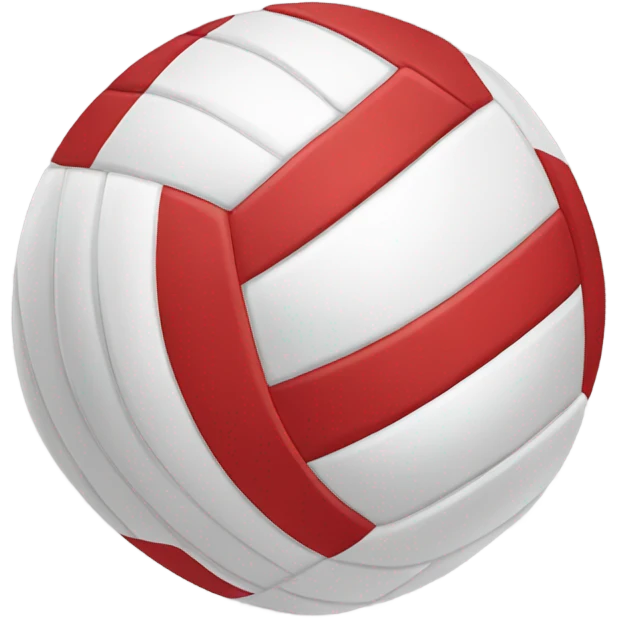 Voleyboll red and white emoji