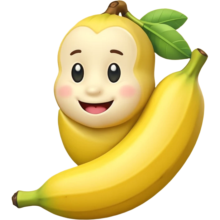 Cartoon cute banana toy emoji