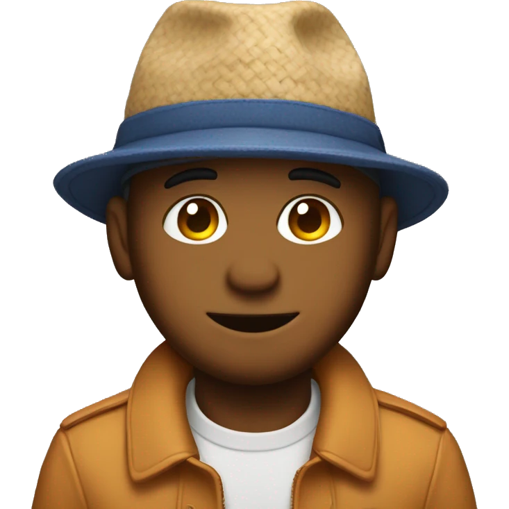 Rudy wearing a hat emoji