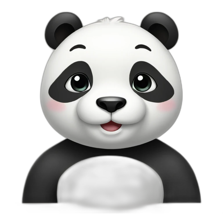 panda cute face emoji