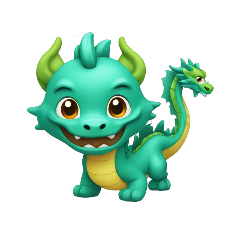cute Chinese dragon emoji
