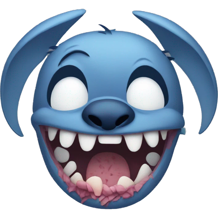 Stitch sick emoji