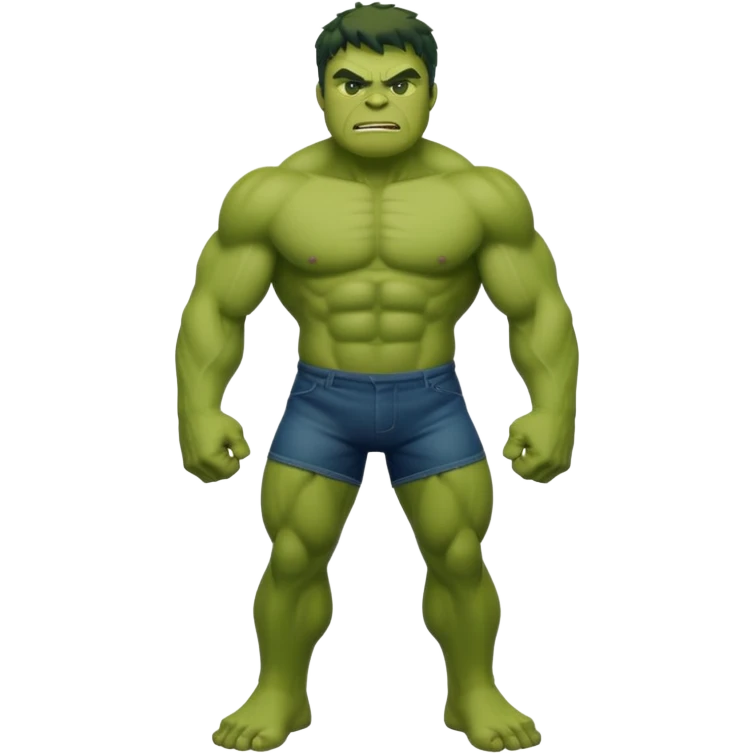 Hulk with full body emoji style emoji