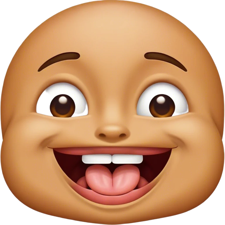 Upside down smile sticking out tongue  emoji