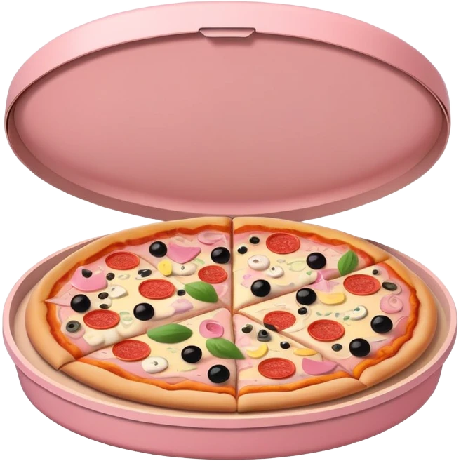 Pizza in Light pink pizza box emoji