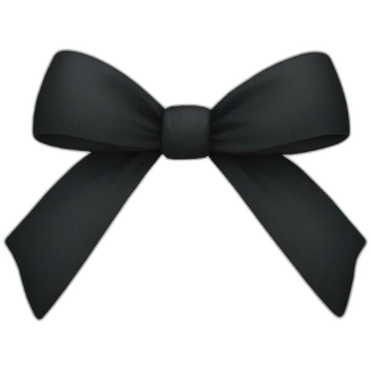 BLACK BOW emoji