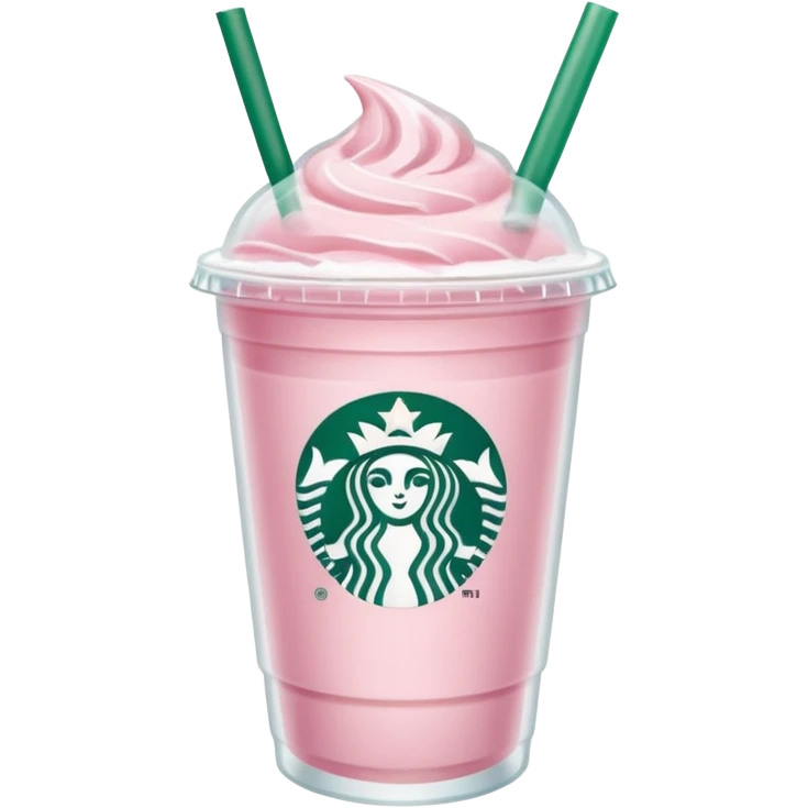 Light pink Starbucks drink emoji