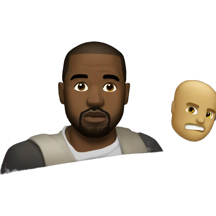kanye west in a car emoji