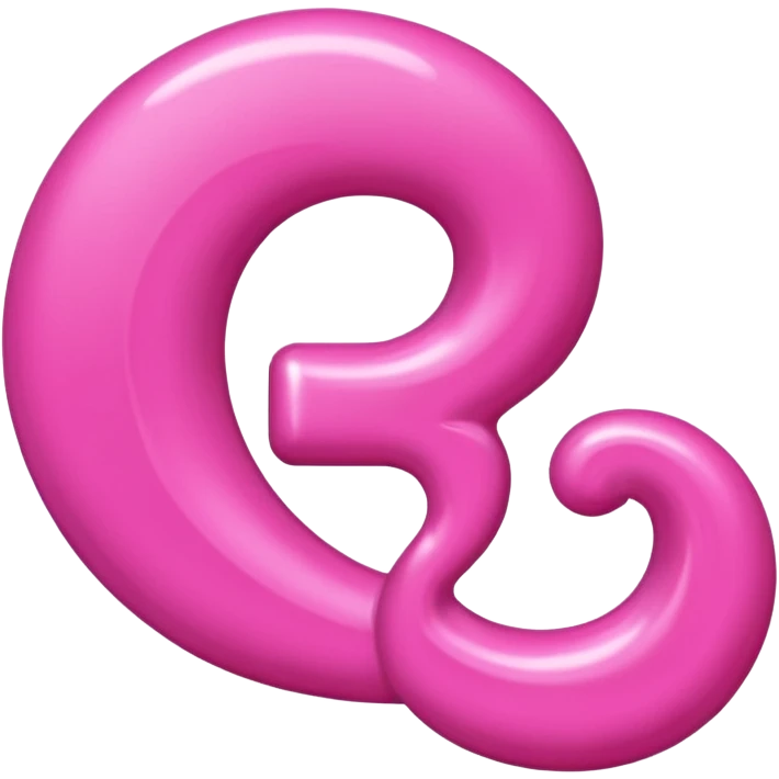 mix color pinks letter p emoji