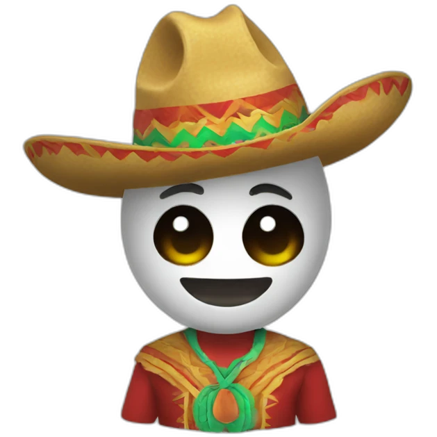 Trime with à mexicain hat emoji