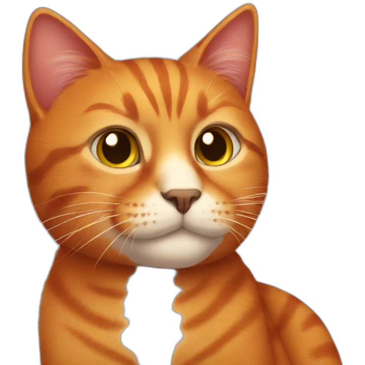 kind red cat emoji