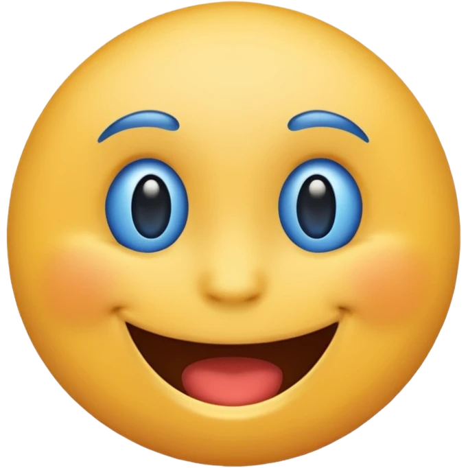 A silly blue emoji emoji