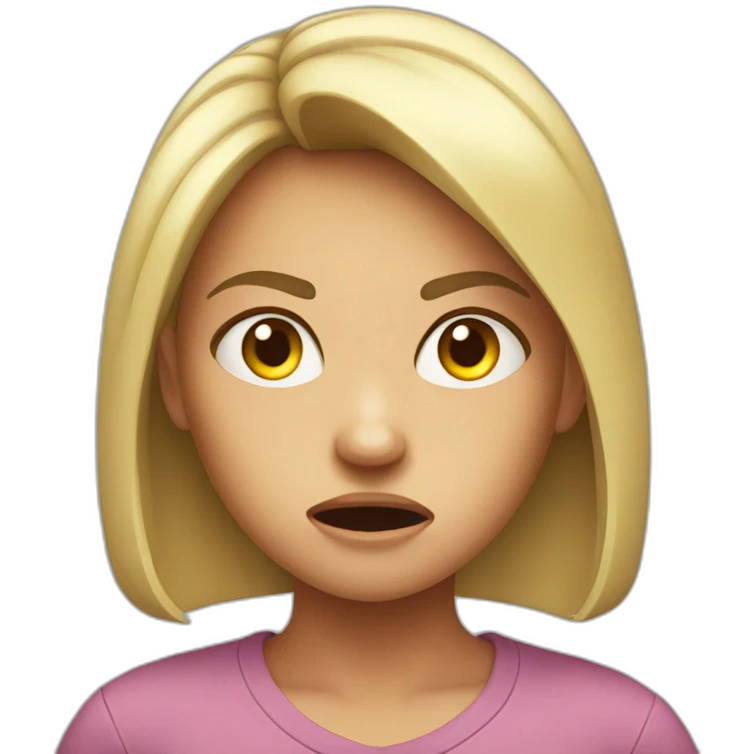 Angry girl emoji
