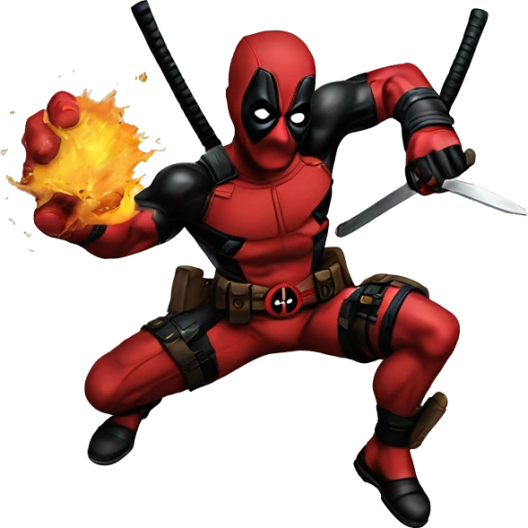 Deadpool smashing emoji