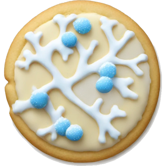 Winter sugar cookie emoji