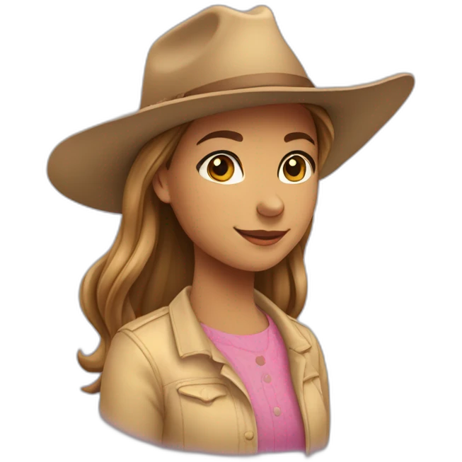 Une très jeune fille qui fait du cheval emoji