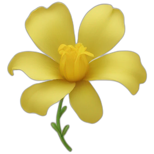 Yellow flower emoji