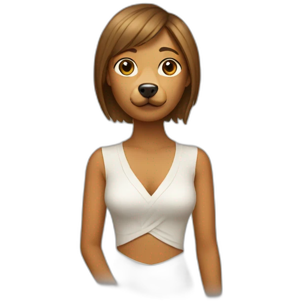 dog woman emoji