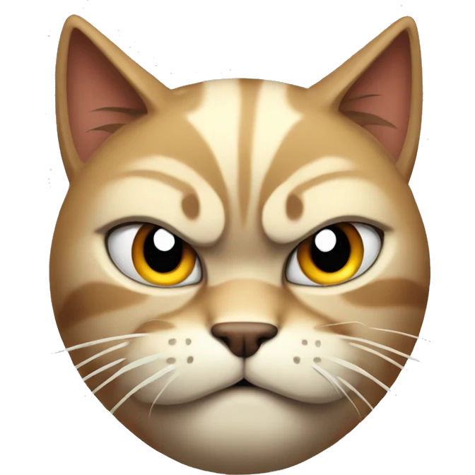 an angry cat emoji