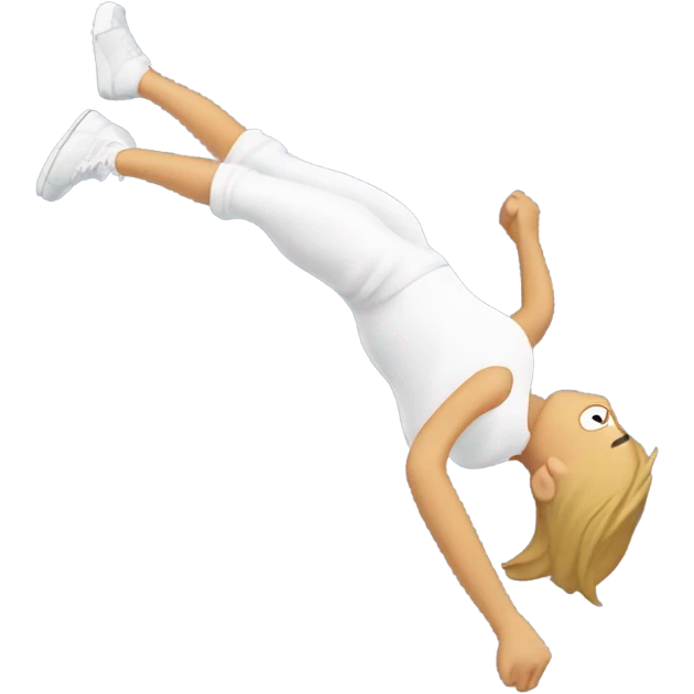 somebody doing a backflip emoji