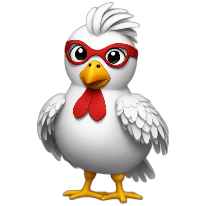 superheroe-chicken emoji
