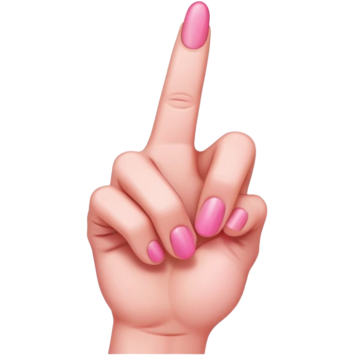 pink middle finger  emoji