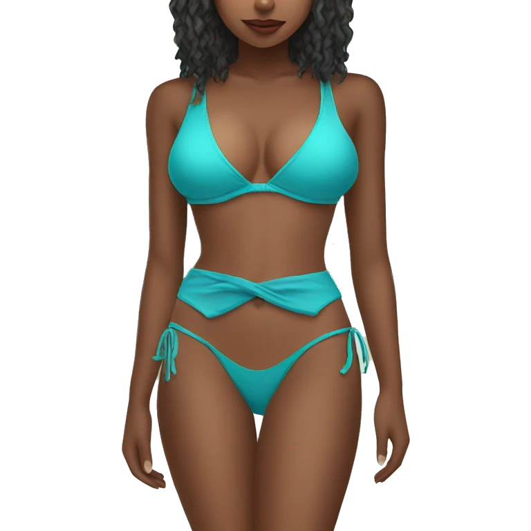 Girl with bikini emoji
