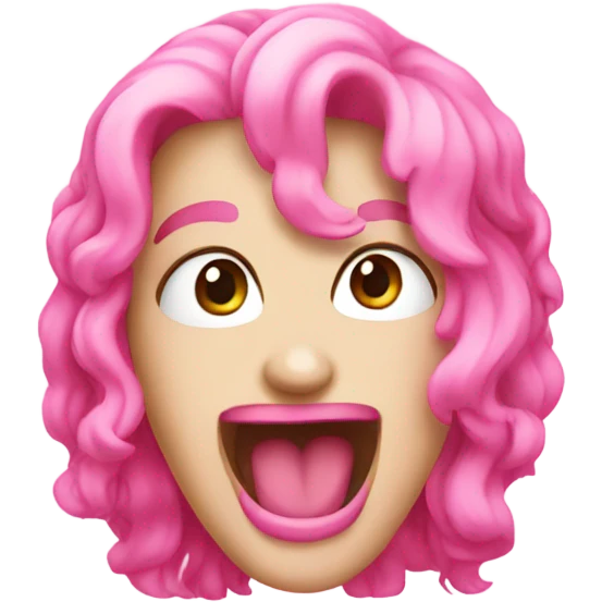 Pink party emoji