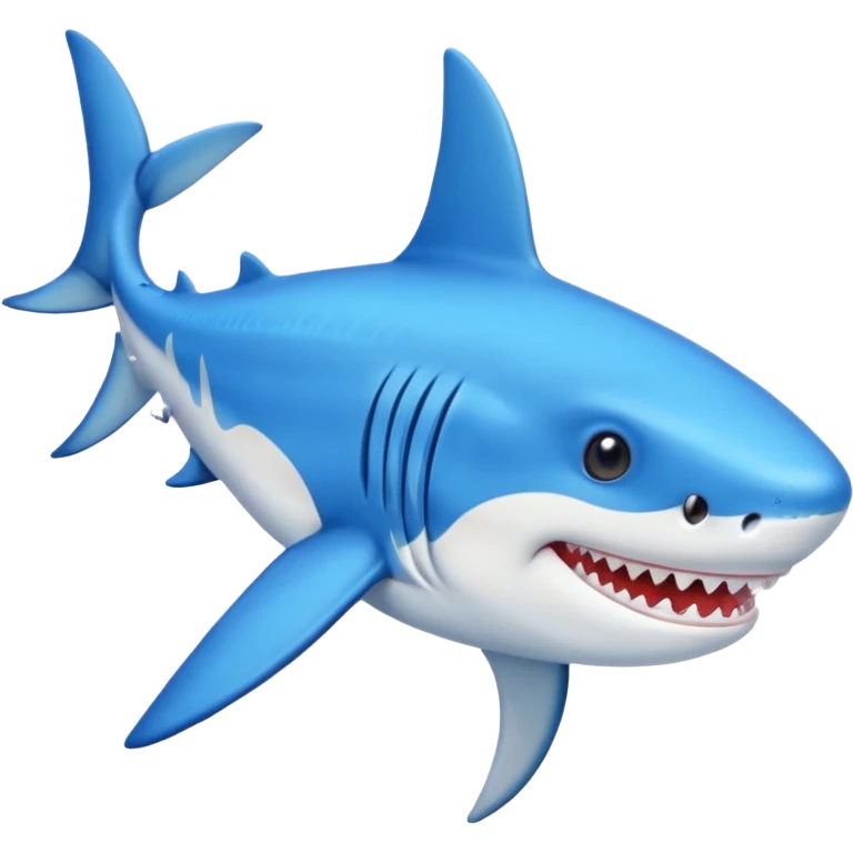 Tiburón con tenis azules emoji