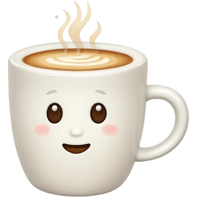 flat white coffee emoji
