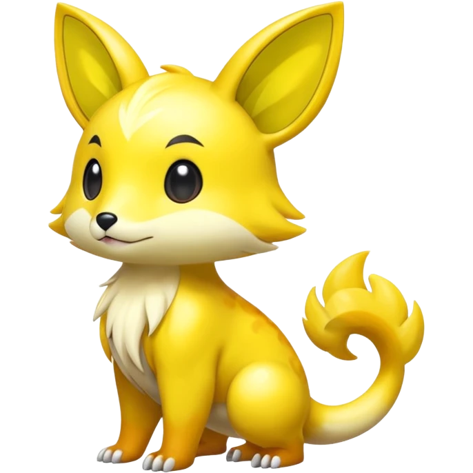 Cute shiny colorful animal hybrid Fakemon full body emoji