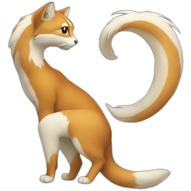 two tails emoji