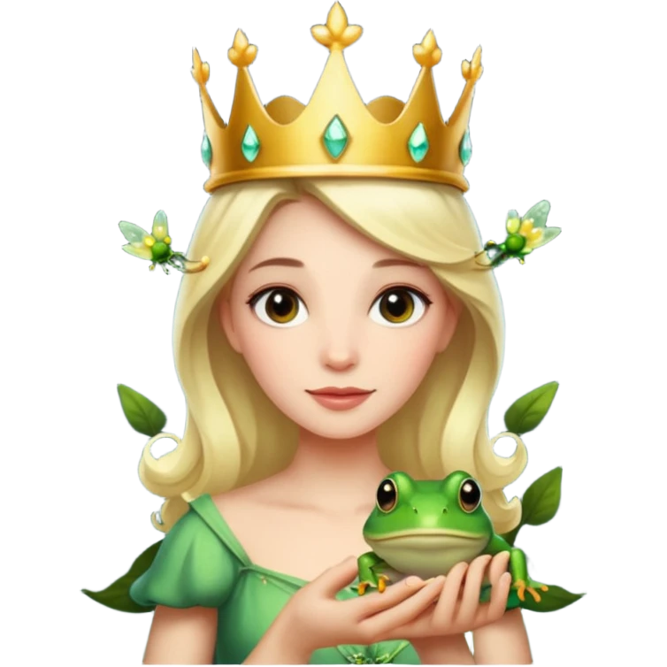 Luciérnaga con evangeline estrella princesa y el sapo emoji