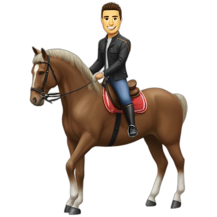 Ronaldo sur un cheval emoji